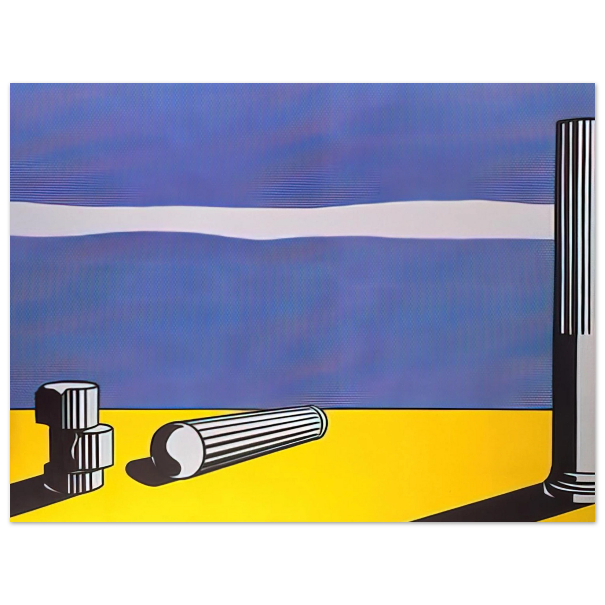 Roy Lichtenstein - RUINS 1965 Fine Art Poster - Default Title