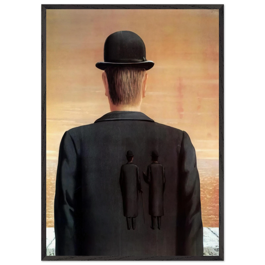 THE SPIRIT OF ADVENTURE 1962 - Rene Magritte 70x100 cm / 28x40 inches Framed Art Print – Black Wooden Frame