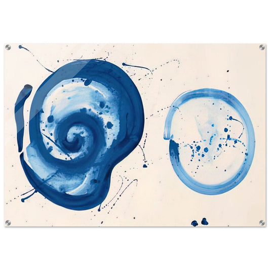 Composition  Blue Balls  - Sam Francis Acrylic Print - 70x100 cm / 28x40″ inches