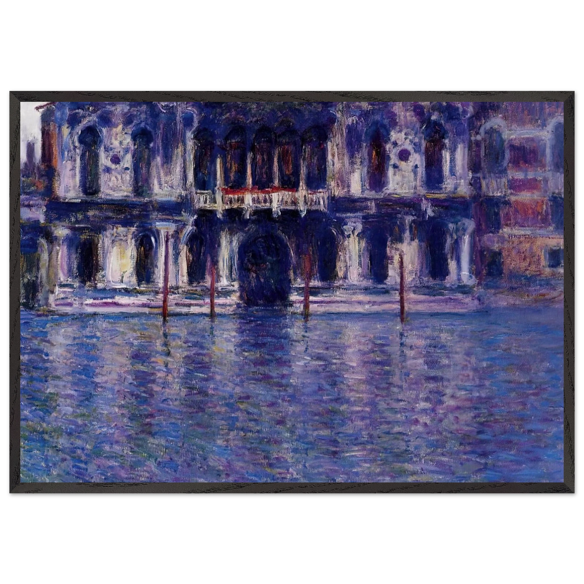 Palazzo Contarini - claude monet Framed Art Print – Black Wooden Frame - Default Title - -Framed Art Print