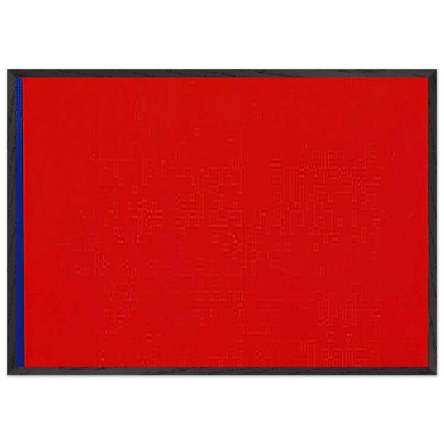 Whos Afraid of Red Yellow and Blue III - Barnett Newman Framed Art Print – Black Wooden Frame - Default Title - -Framed Art Print