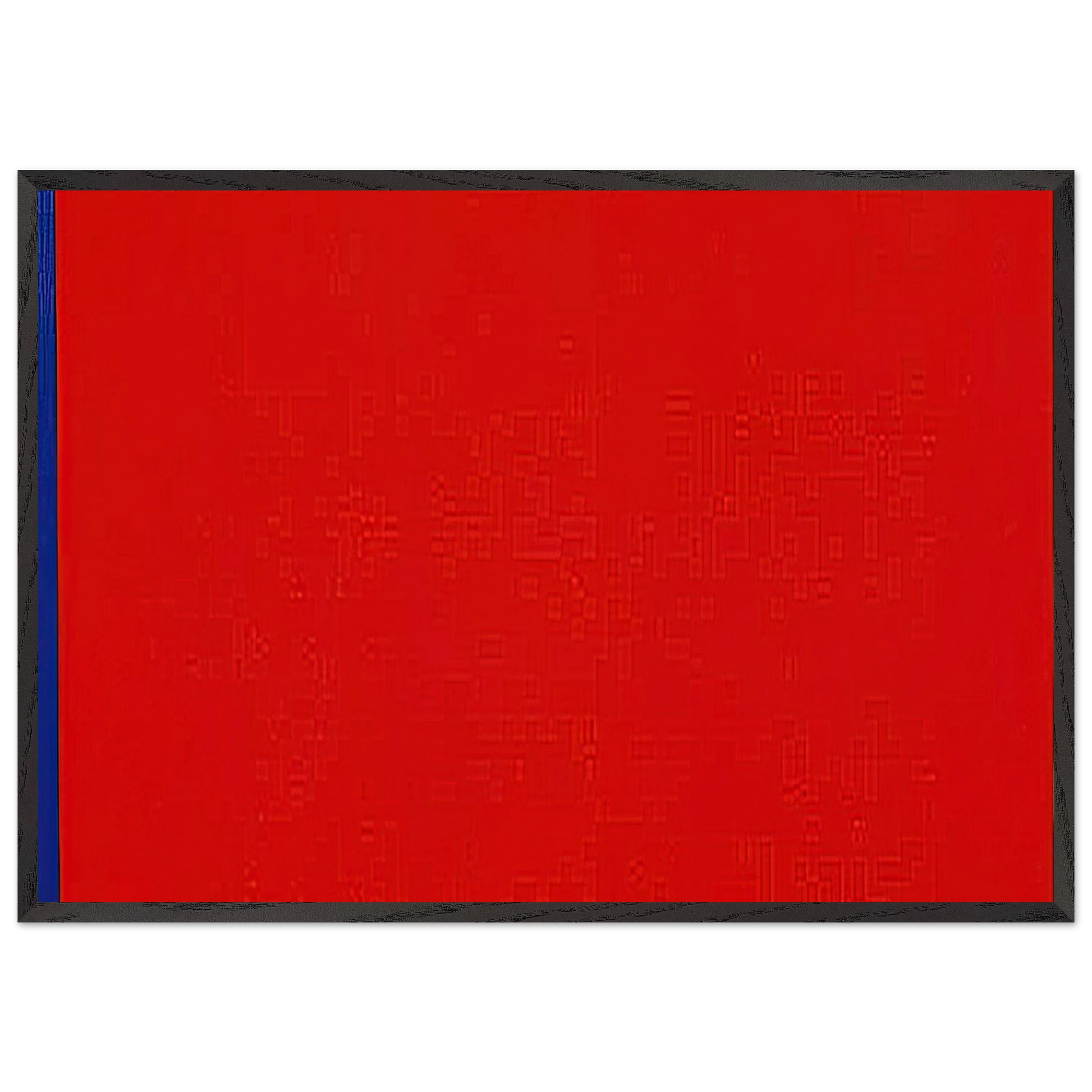 Whos Afraid of Red Yellow and Blue III - Barnett Newman Framed Art Print – Black Wooden Frame - Default Title - -Framed Art Print