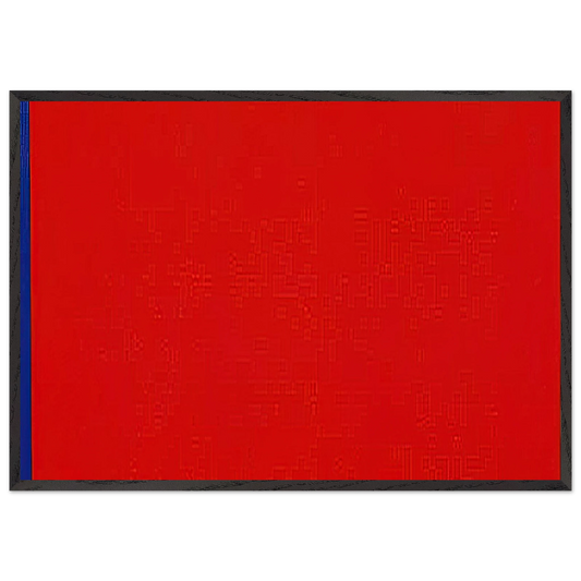 Whos Afraid of Red Yellow and Blue III - Barnett Newman Framed Art Print – Black Wooden Frame - Default Title - -Framed Art Print