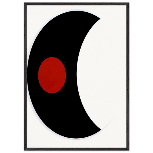 Omicron V - 1961 - Alexander Liberman Framed Art Print – Black Wooden Frame - Default Title - -Framed Art Print