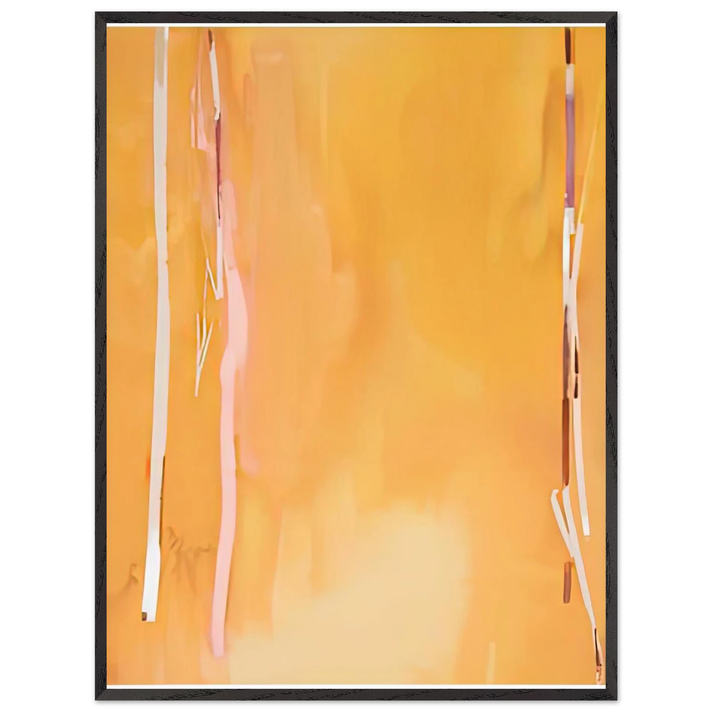 Helen Frankenthaler - Harvest II, 1975- Wall Art - 60x80 cm / 24x32 inches - Premium Wooden Framed Poster With Fine Art Paper - Wood frame