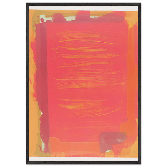 Untitled II - 1974 - John Hoyland Framed Art Print – Black Wooden Frame - Default Title - -Framed Art Print