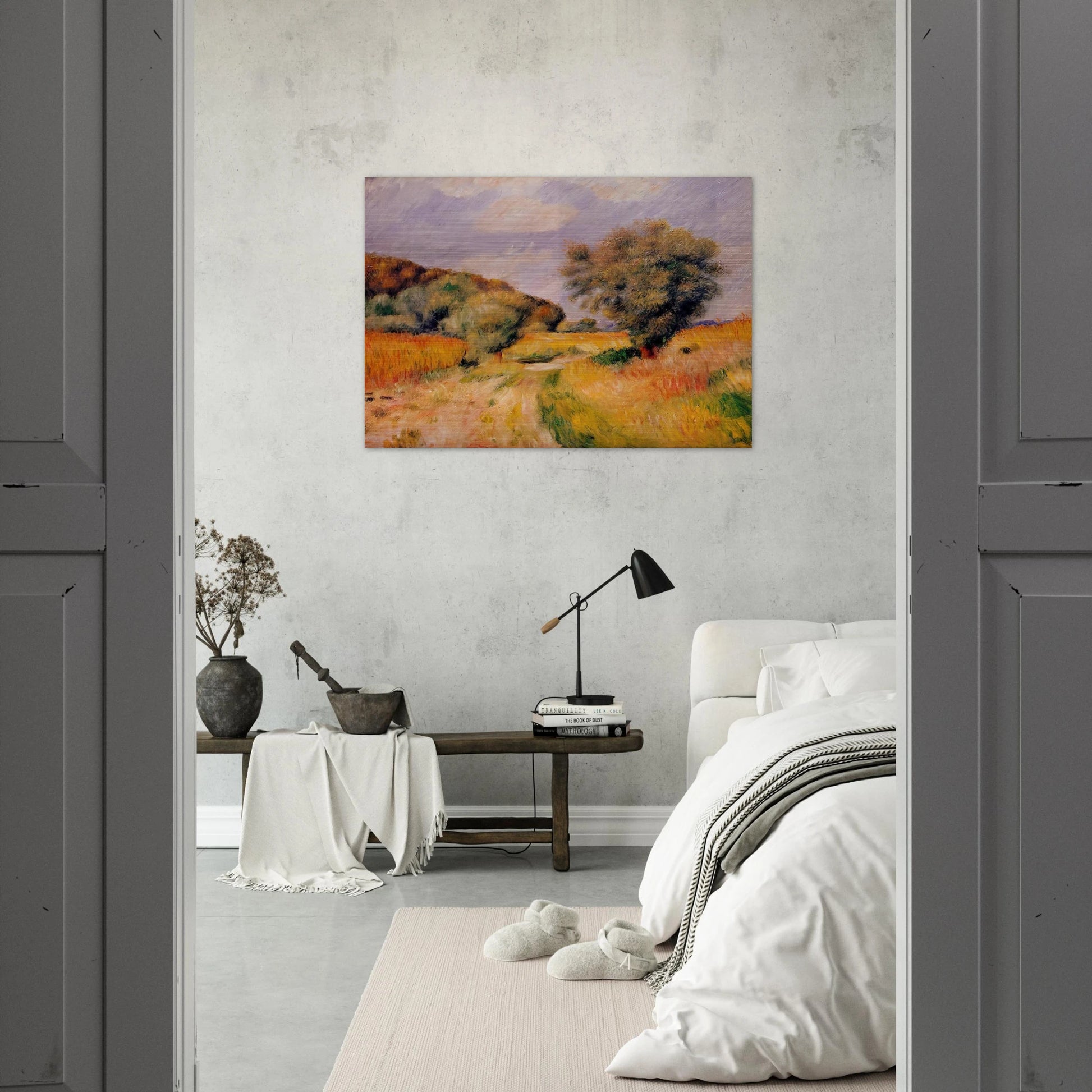 Fields of Wheat - Pierre-Auguste Renoir Brushed Aluminum Print - 70x100 cm / 28x40 inches | Pierre-Auguste Renoir Aluminum Print | Pierre-Auguste Renoir Prints
