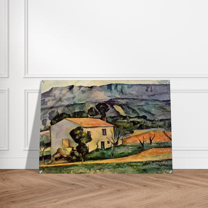 Houses in Provence, near Gardanne - Paul Cézanne Acrylic Print - 70x100 cm / 28x40″ inches