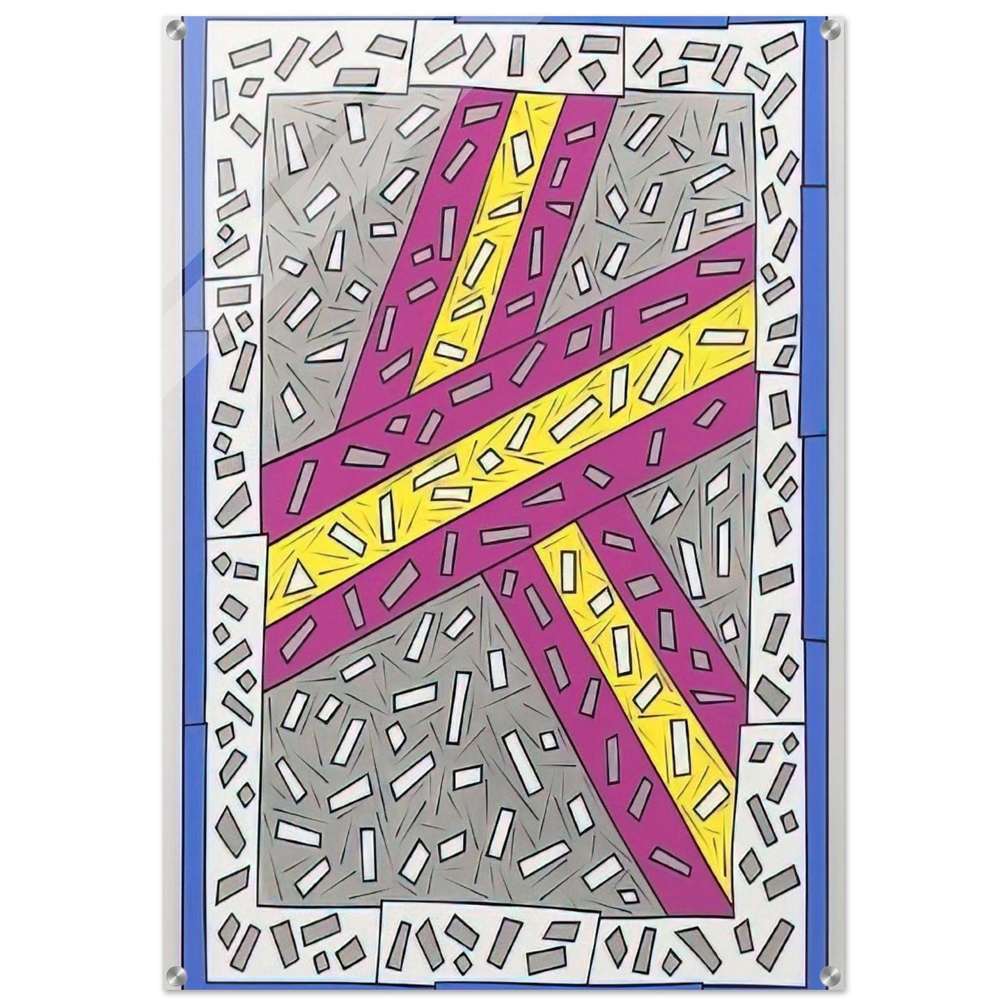 Grand Entrance - 1987 - Nicholas Krushenick Acrylic Print - 70x100 cm / 28x40″ inches | Nicholas Krushenick Wall Art | Nicholas Krushenick Prints