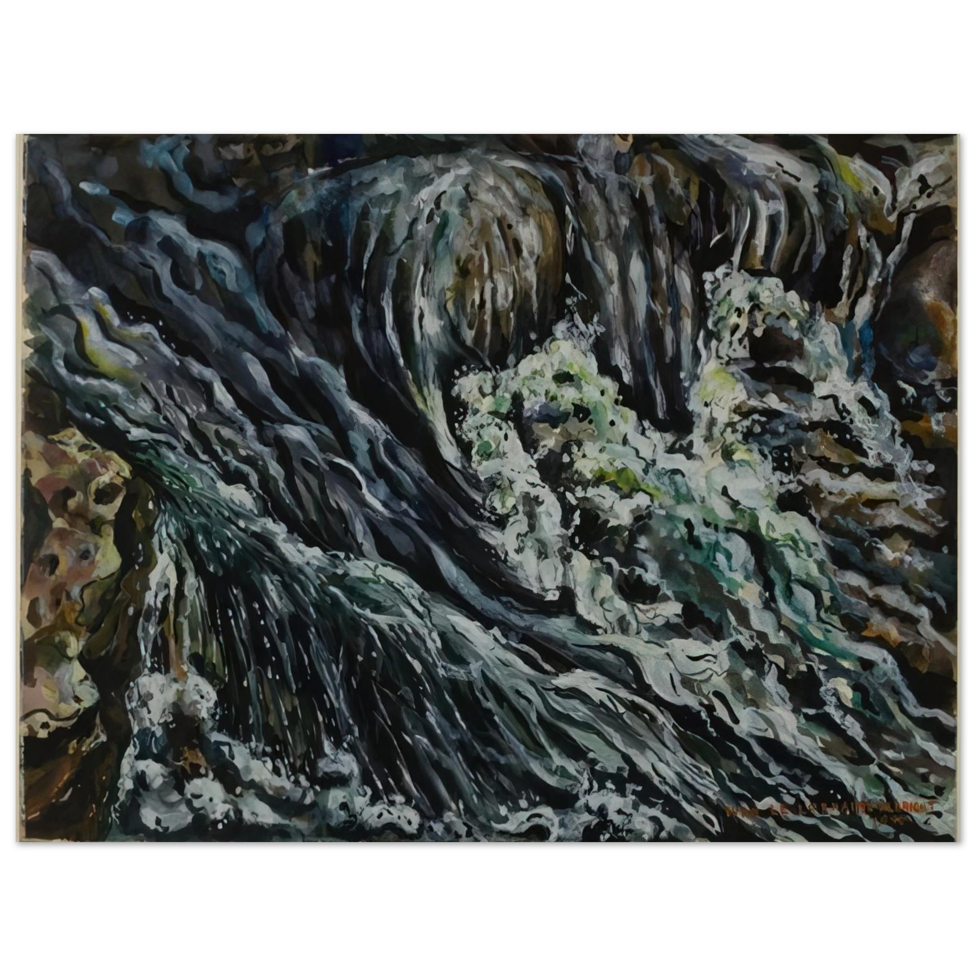 Ivan Albright - BRIDAL TEN SLEEP FALLS Fine Art Poster - Default Title