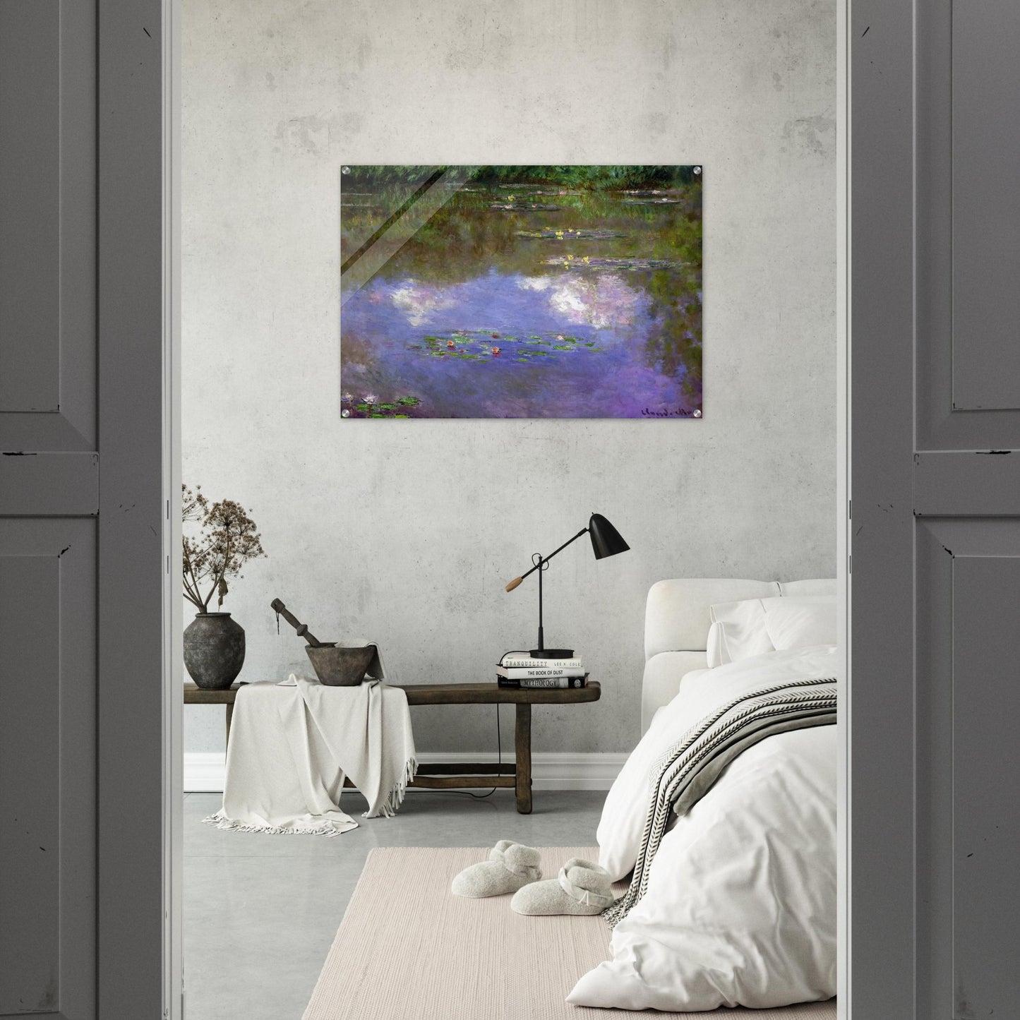 Water Lilies, The Clouds - claude monet Acrylic Print - 70x100 cm / 28x40″ inches | claude monet Wall Art | claude monet Prints