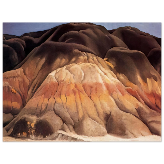 Georgia O'Keeffe - Grey Hills Fine Art Poster - 13x18 cm / 5x7 inches