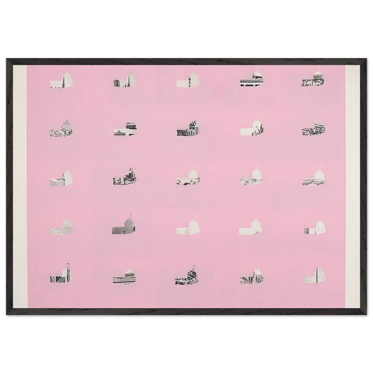 Berlin 2 - 1970 - Dieter Roth 70x100 cm / 28x40 inches Framed Art Print – Black Wooden Frame