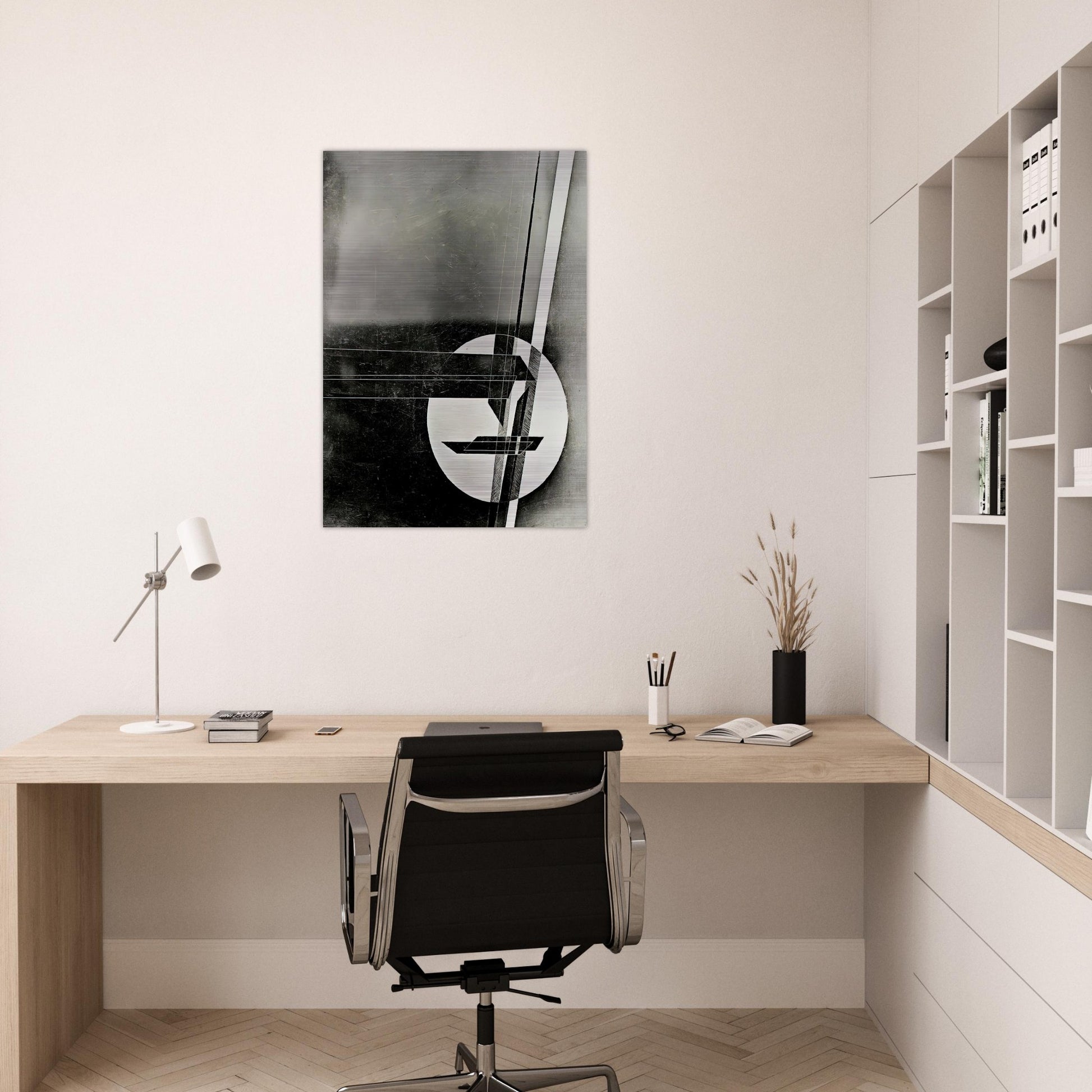 Composition - Laszlo Moholy-Nagy Brushed Aluminum Print - 70x100 cm / 28x40 inches | Laszlo Moholy-Nagy Aluminum Print | Laszlo Moholy-Nagy Prints