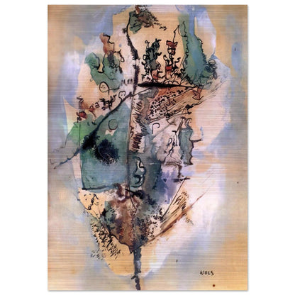 Bleu optimiste - 1951 - Wols Brushed Aluminum Print - 70x100 cm / 28x40 inches | Wols Aluminum Print | Wols Prints