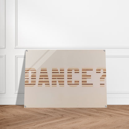 DANCE 1973 - Edward Ruscha Acrylic Print - 70x100 cm / 28x40″ inches | Edward Ruscha Wall Art | Edward Ruscha Prints