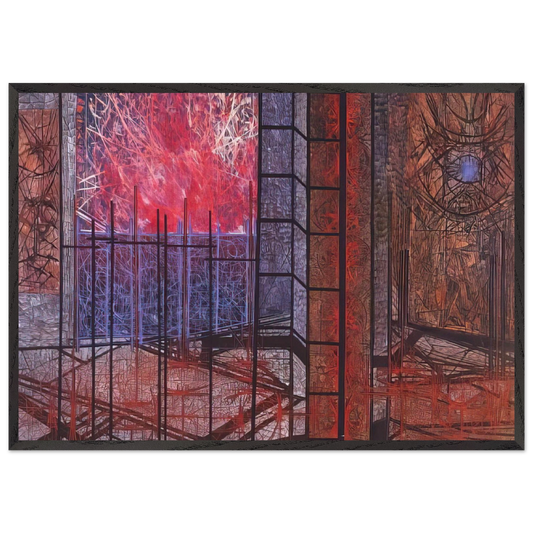 Chronicle - 1964 - Jimmy Ernst Framed Art Print – Black Wooden Frame - Default Title - -Framed Art Print