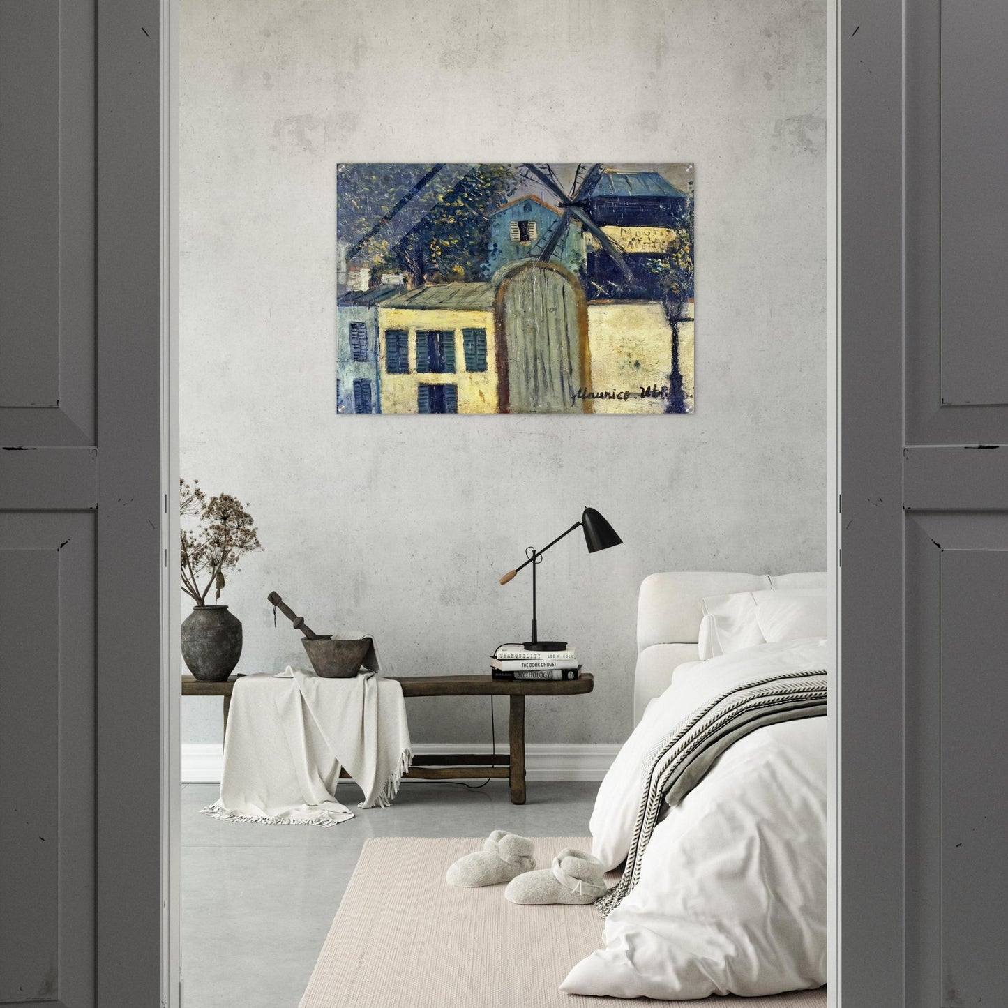 MOULIN DE LA GALETTE 1 - Maurice Utrillo Acrylic Print - 70x100 cm / 28x40″ inches | Maurice Utrillo Wall Art | Maurice Utrillo Prints