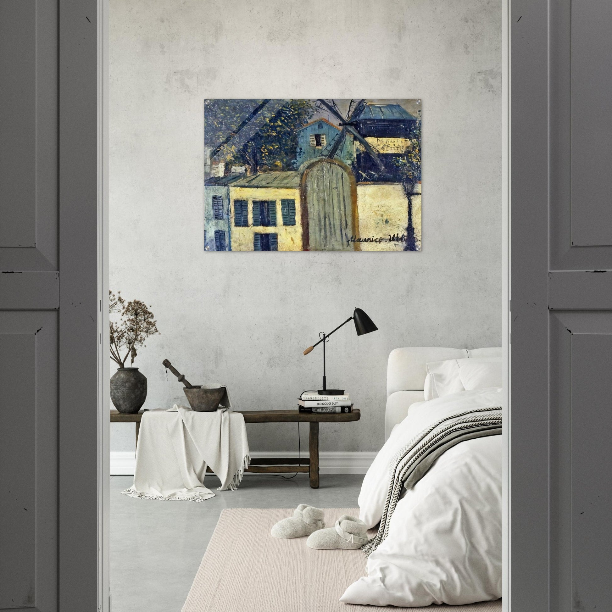 MOULIN DE LA GALETTE 1 - Maurice Utrillo Acrylic Print - 70x100 cm / 28x40″ inches | Maurice Utrillo Wall Art | Maurice Utrillo Prints