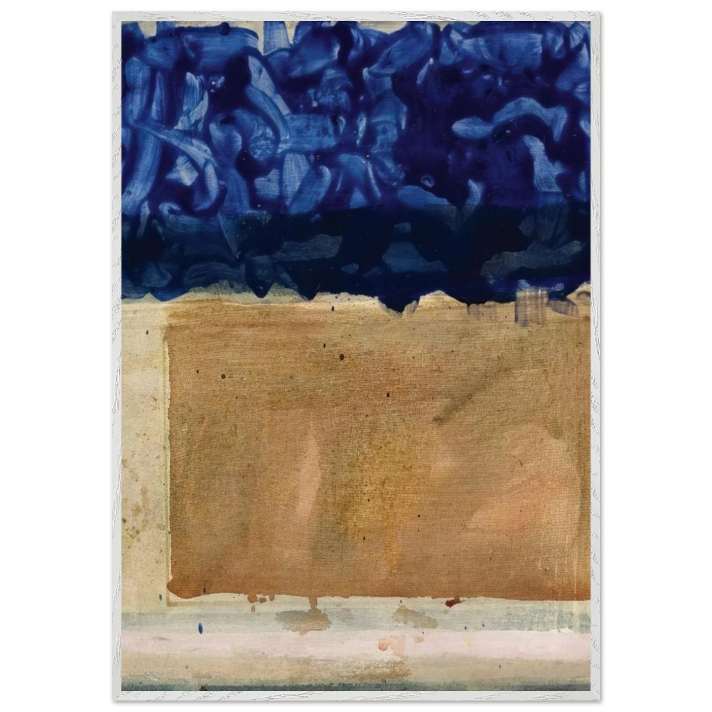 Helen Frankenthaler - Shoreline - 1952 Wall art - 45x60 cm / 18x24 inches - Premium Wooden Framed Poster With Fine Art Paper - Wood frame