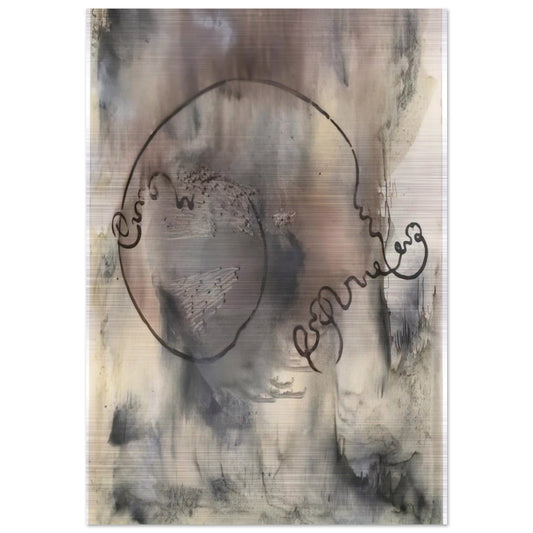 AUDATIA 1986 - Sigmar Polke Brushed Aluminum Print - 70x100 cm / 28x40 inches | Sigmar Polke Aluminum Print | Sigmar Polke Prints