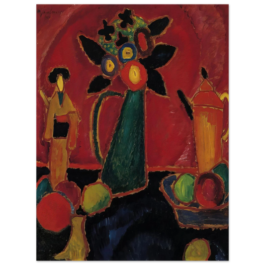 Alexej von Jawlensky - JAPANESE FLOWER 1913 Fine Art Poster - Default Title