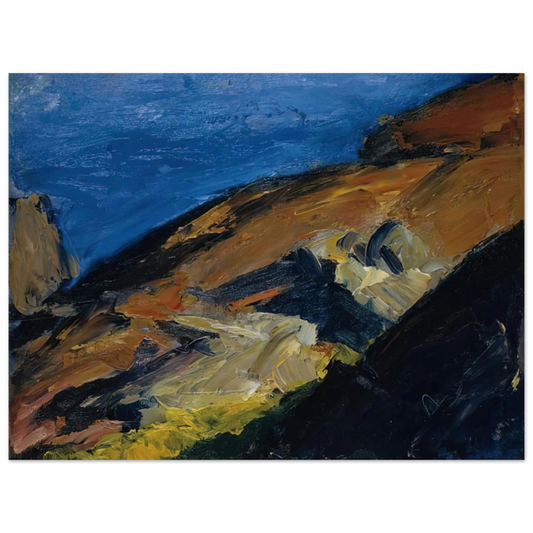 Edward Hopper - Rocks and Shore Fine Art Poster - 13x18 cm / 5x7 inches