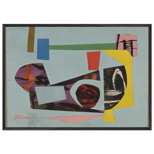 Study for a Painting - 1938 - Ad Reinhardt Framed Art Print – Black Wooden Frame - Default Title - -Framed Art Print