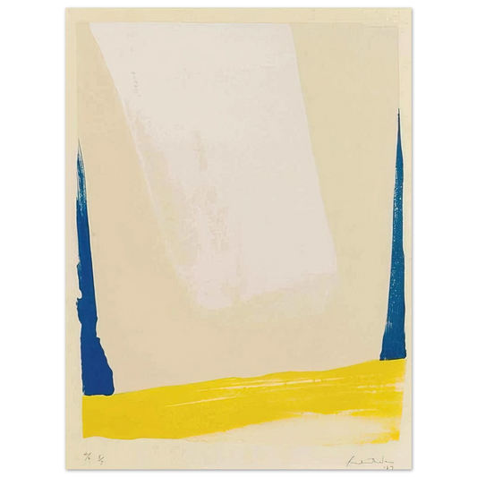 Helen Frankenthaler - White Portal - 1967 Wall art - 13x18 cm / 5x7 inches - Fine Art Poster - -