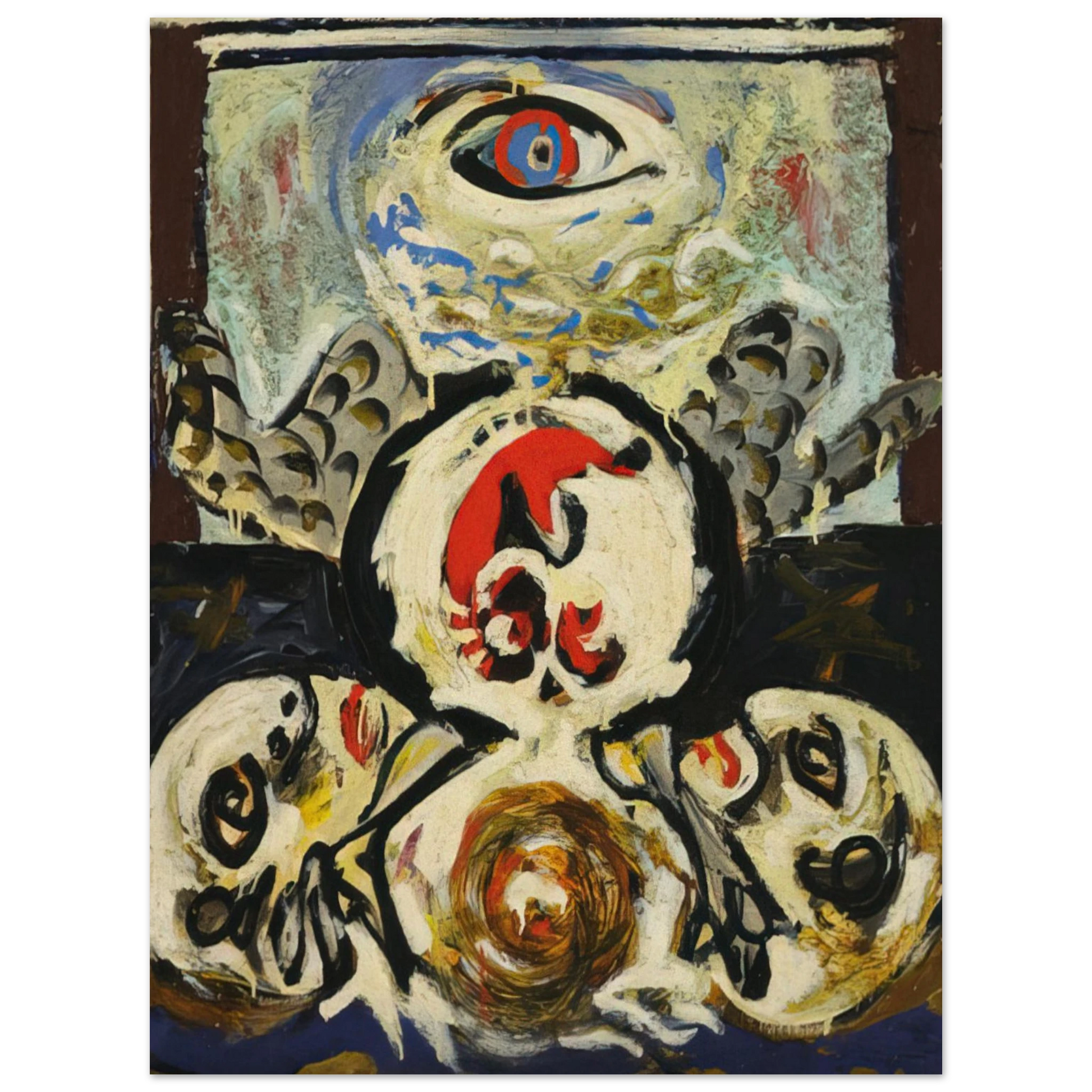 Jackson Pollock - BIRD 1941 Fine Art Poster - Default Title
