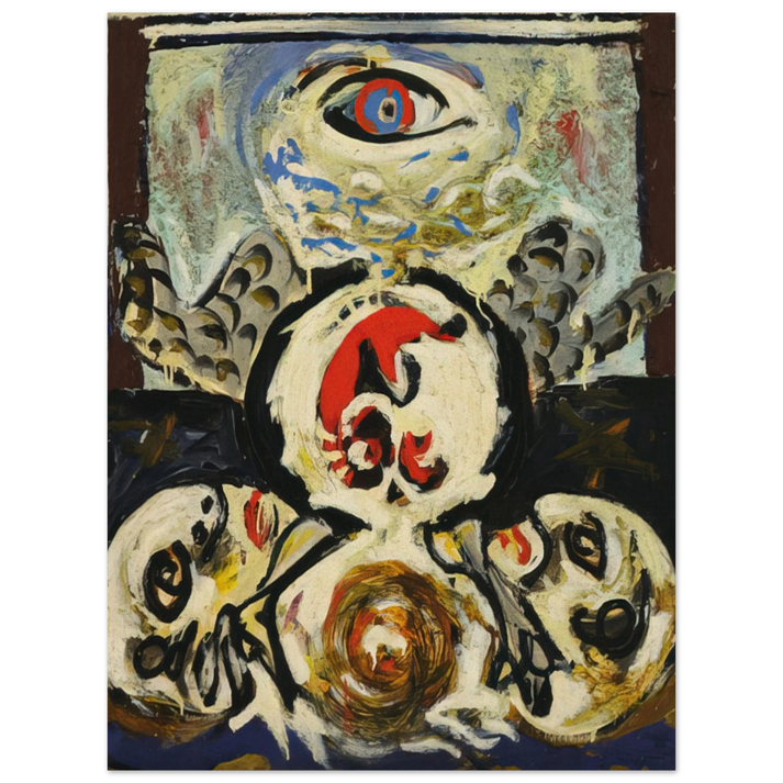 Jackson Pollock - BIRD 1941  75x100 cm / 30x40inches Fine Art Poster