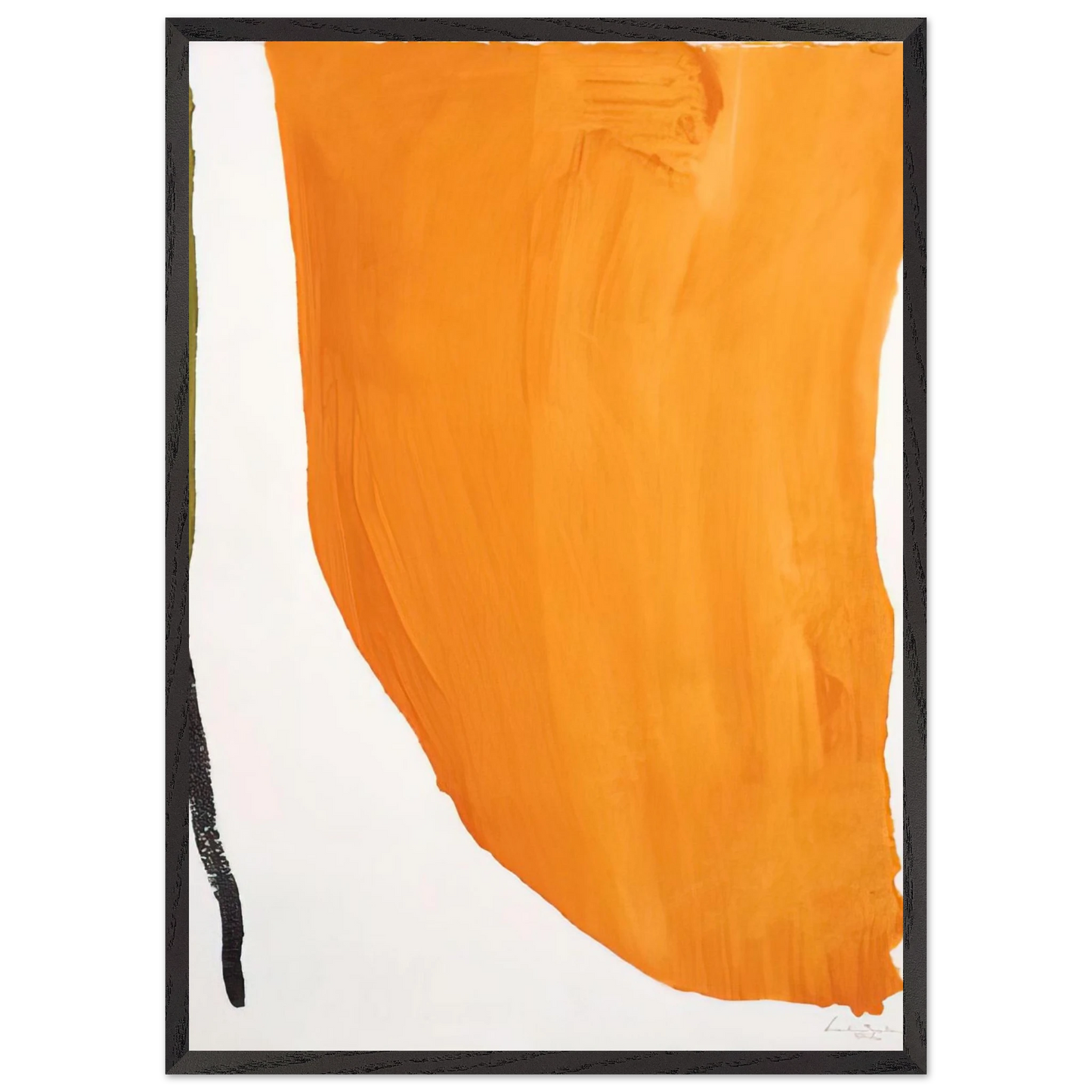 Helen Frankenthaler - Orange Downpour - 1970 Wall art - 60x80 cm / 24x32 inches - Fine Art Poster - -