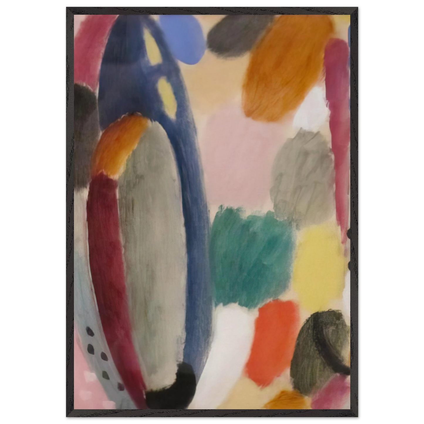 AUTUMN SOUND 1918 - Alexej von Jawlensky Framed Art Print – Black Wooden Frame - Default Title - -Framed Art Print