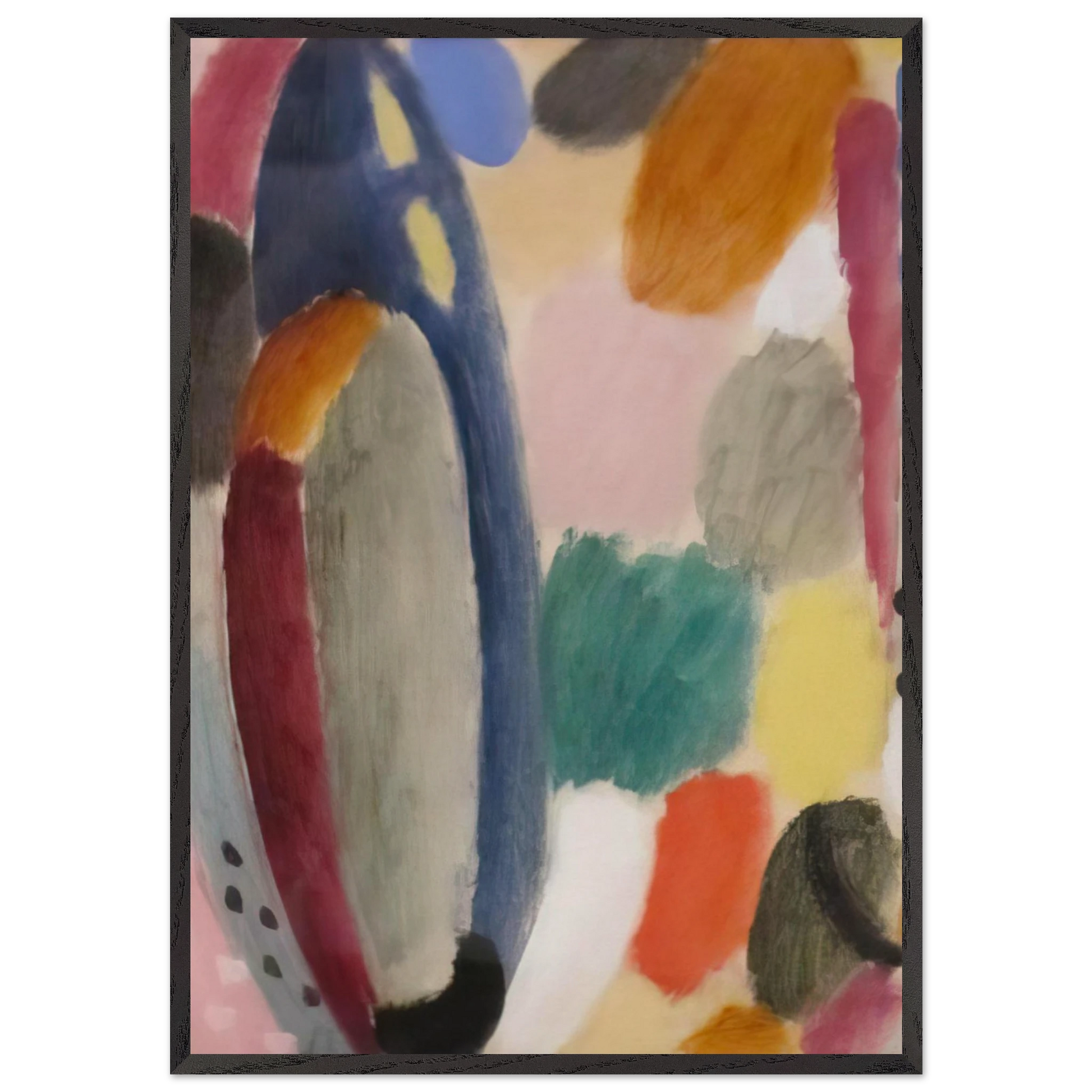 AUTUMN SOUND 1918 - Alexej von Jawlensky Framed Art Print – Black Wooden Frame - Default Title - -Framed Art Print