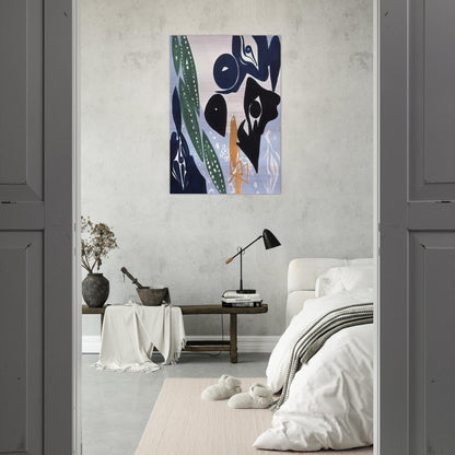 Hellblau im Licht - 1965 - Ernst Wilhelm Nay Brushed Aluminum Print - 70x100 cm / 28x40 inches | Ernst Wilhelm Nay Aluminum Print | Ernst Wilhelm Nay Prints