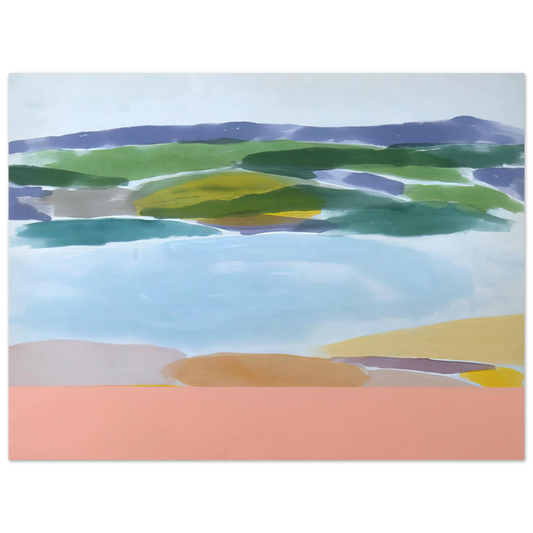 Ronnie Landfield - Survival's Shore - 1980 Fine Art Poster - Default Title