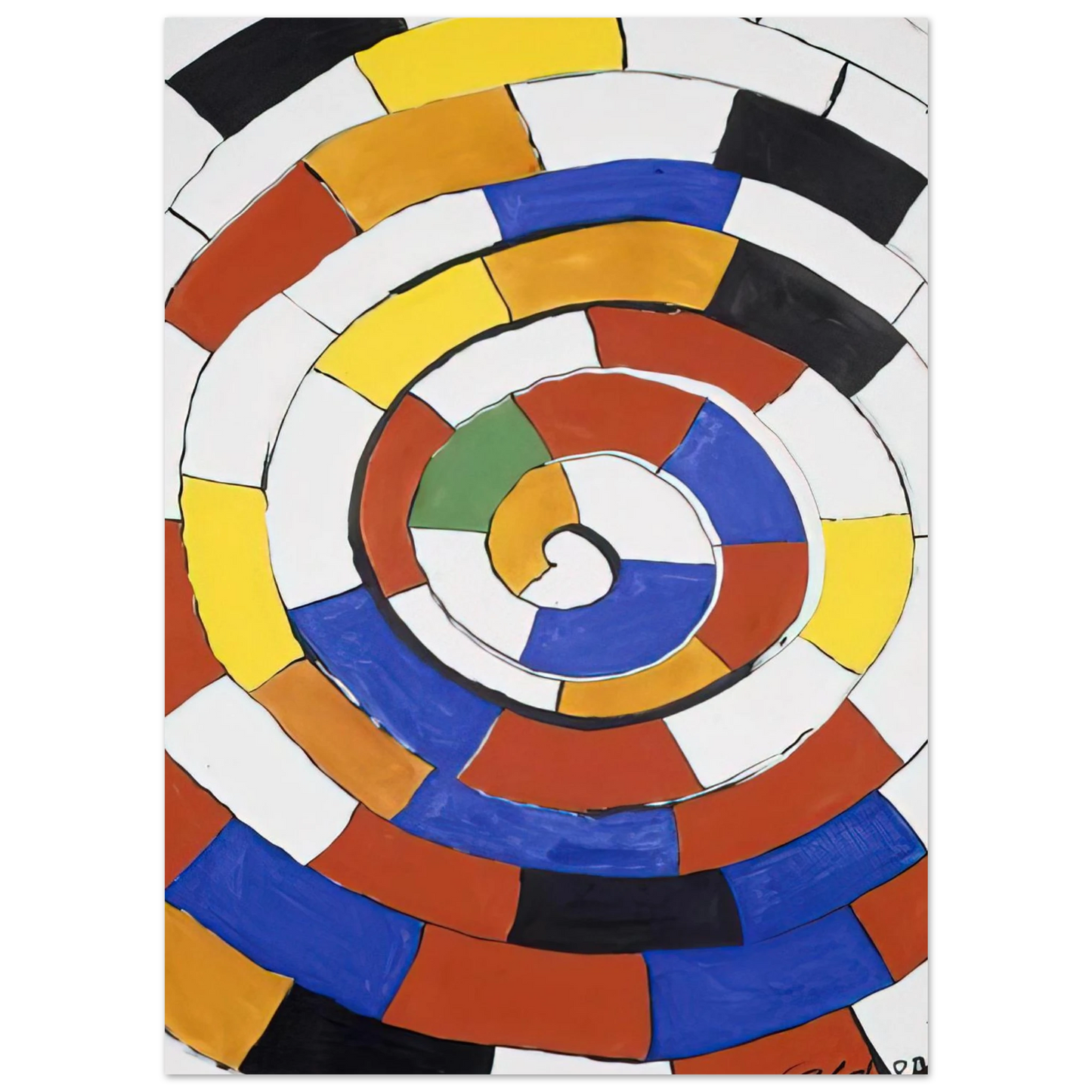 Alexander Calder - SPIRAL 1970 Fine Art Poster - 75x100 cm / 30x40 inches