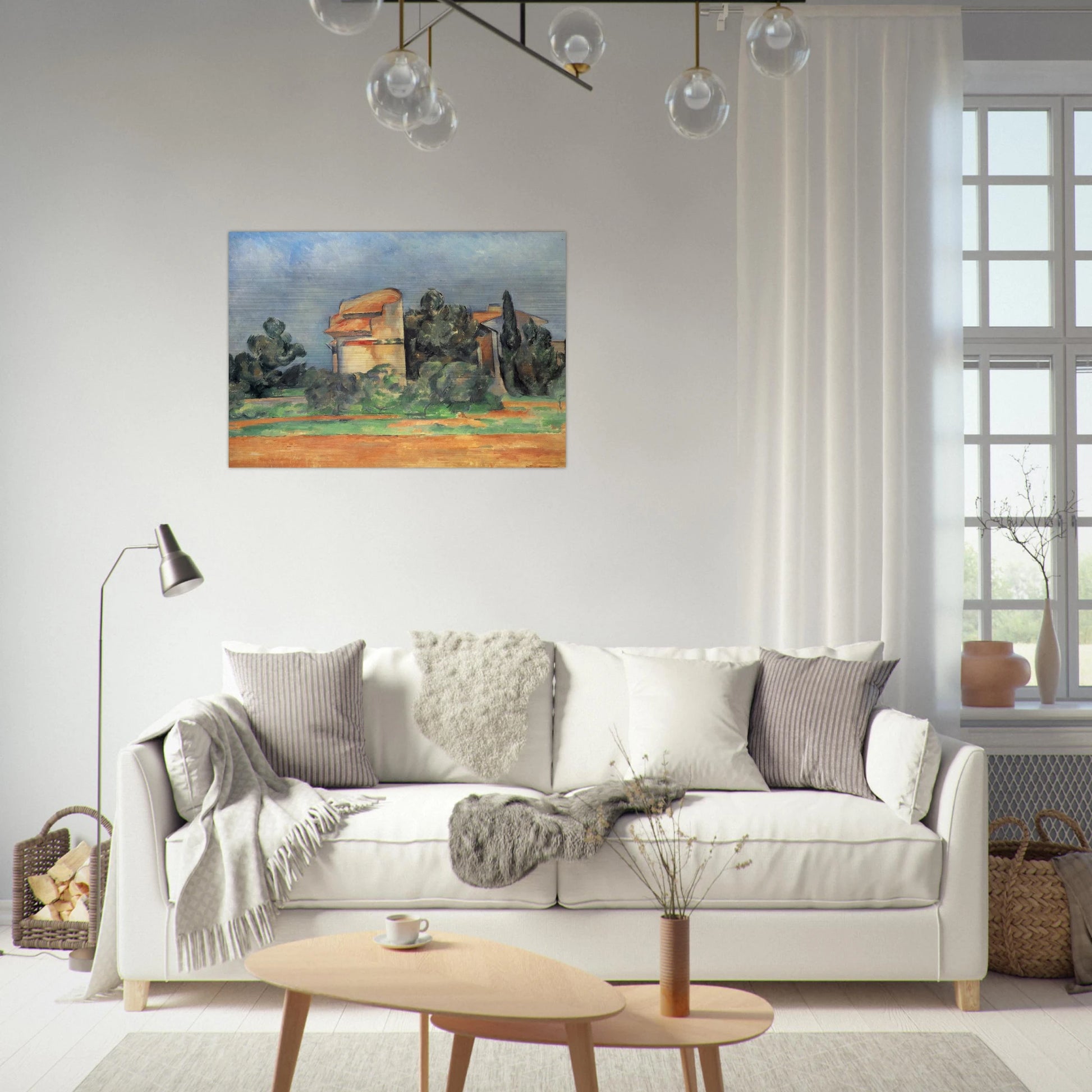 The Pigeon Tower At Bellevue - Paul Cézanne Brushed Aluminum Print - 70x100 cm / 28x40 inches | Paul Cézanne Aluminum Print | Paul Cézanne Prints