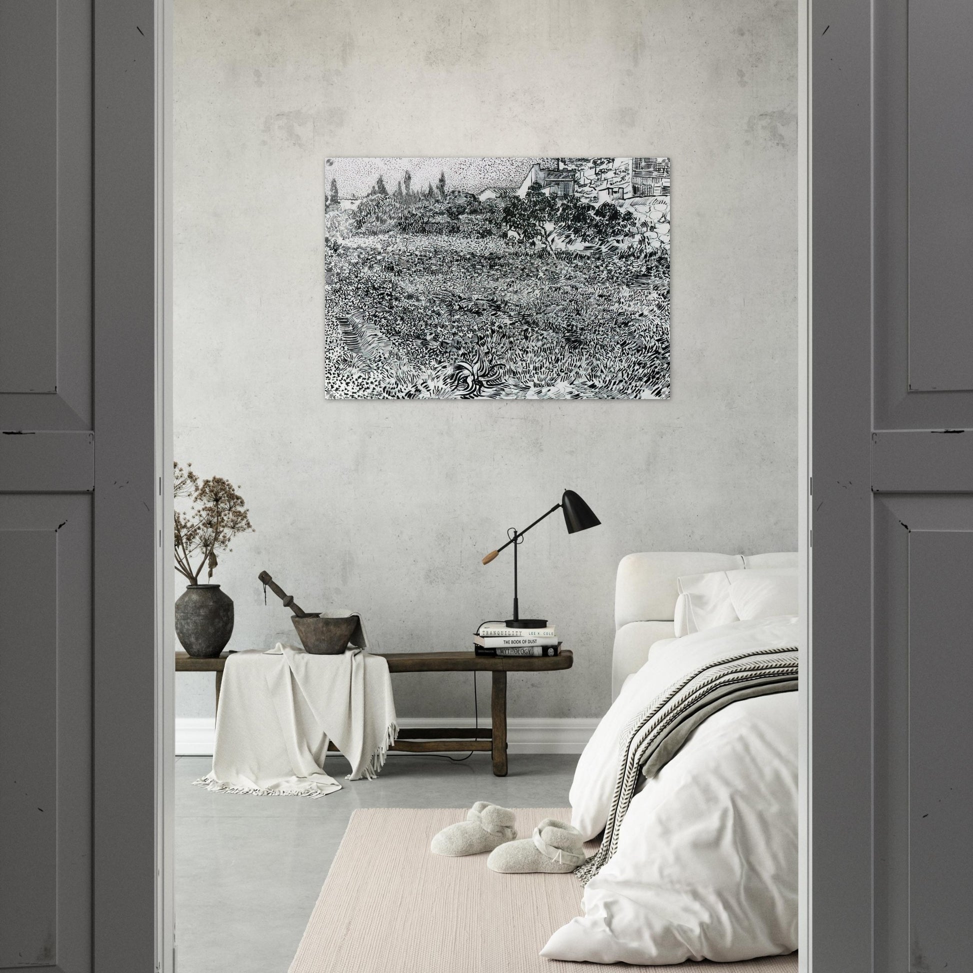 Garden with Flowers - Vincent van Gogh Acrylic Print - 70x100 cm / 28x40″ inches