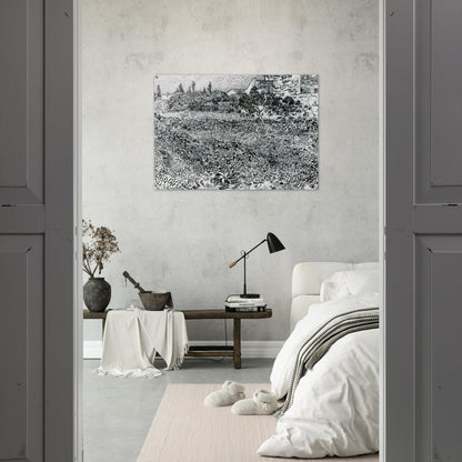 Garden with Flowers - Vincent van Gogh Acrylic Print - 70x100 cm / 28x40″ inches