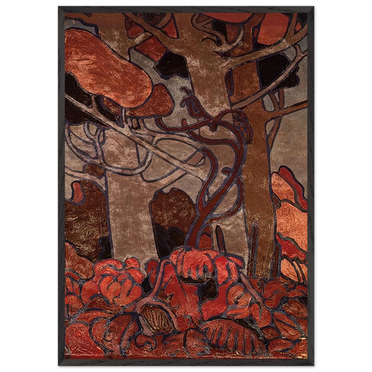 FOREST UNDERGROWTH I 1916 - Tom Thomson Framed Art Print – Black Wooden Frame - Default Title - -Framed Art Print