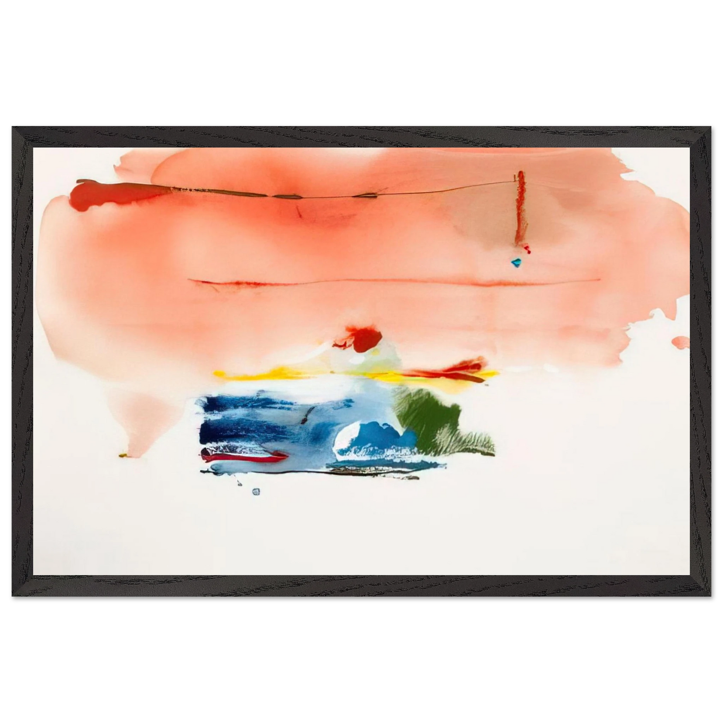 Helen Frankenthaler - Santa Fe II - 1986 Wall art - 20x25 cm / 8x10 inches - Fine Art Poster - -