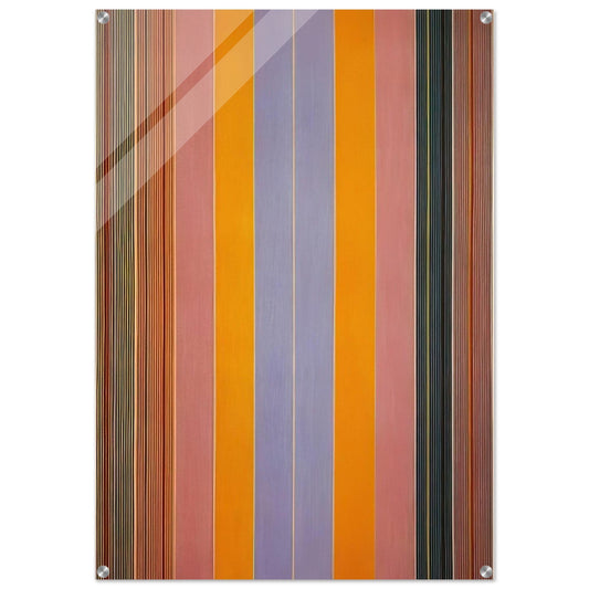 Blue Broad Jump - 1960 - Gene Davis Acrylic Print - 70x100 cm / 28x40″ inches | Gene Davis Wall Art | Gene Davis Prints