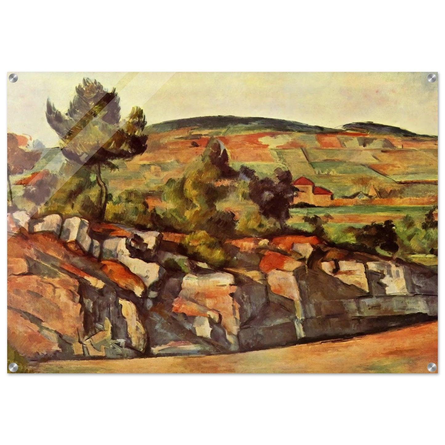 Mountains in Provence - Paul Cézanne Acrylic Print - 70x100 cm / 28x40″ inches