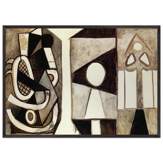 Armchair  California  - Pablo Picasso Framed Art Print – Black Wooden Frame - Default Title - -Framed Art Print