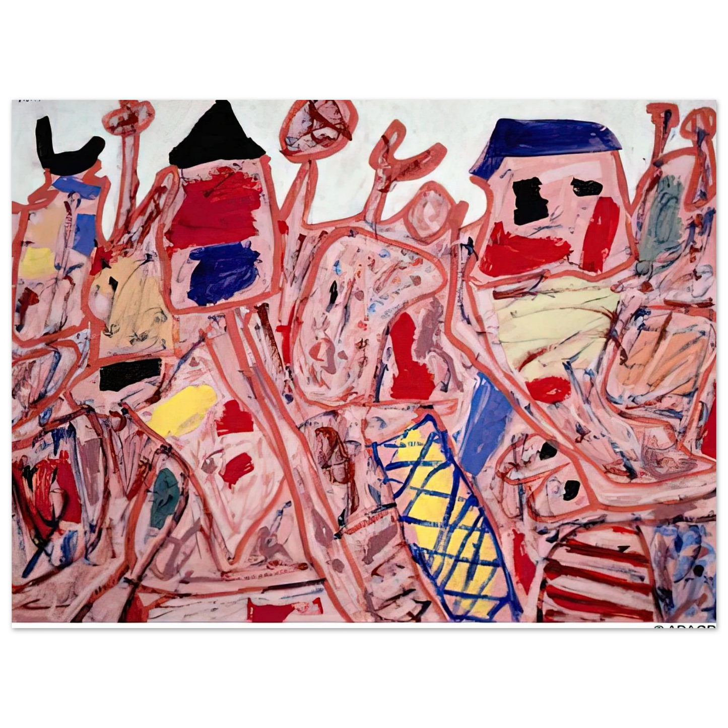 Jean Dubuffet - SUCCESSFUL CAMPAIGN Fine Art Poster - Default Title