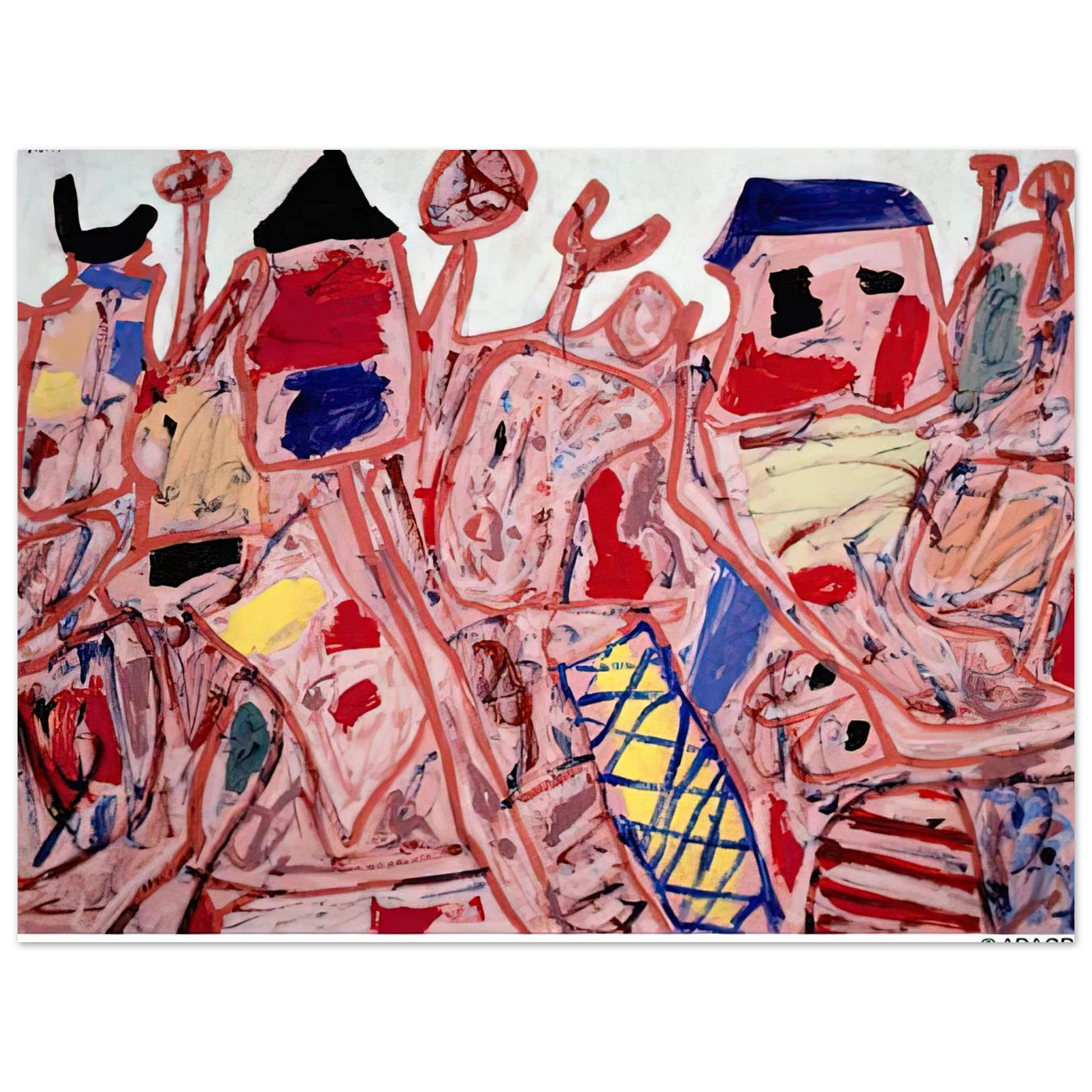 Jean Dubuffet - SUCCESSFUL CAMPAIGN Fine Art Poster - Default Title
