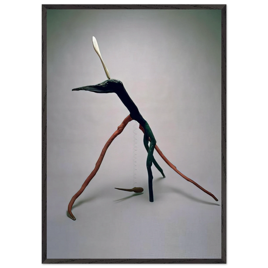 APPLE MONSTER 1938 - Alexander Calder Framed Art Print – Black Wooden Frame - Default Title - -Framed Art Print