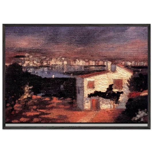 THE GARDEN AT LYANE - Salvador Dali Framed Art Print – Black Wooden Frame - Default Title - -Framed Art Print