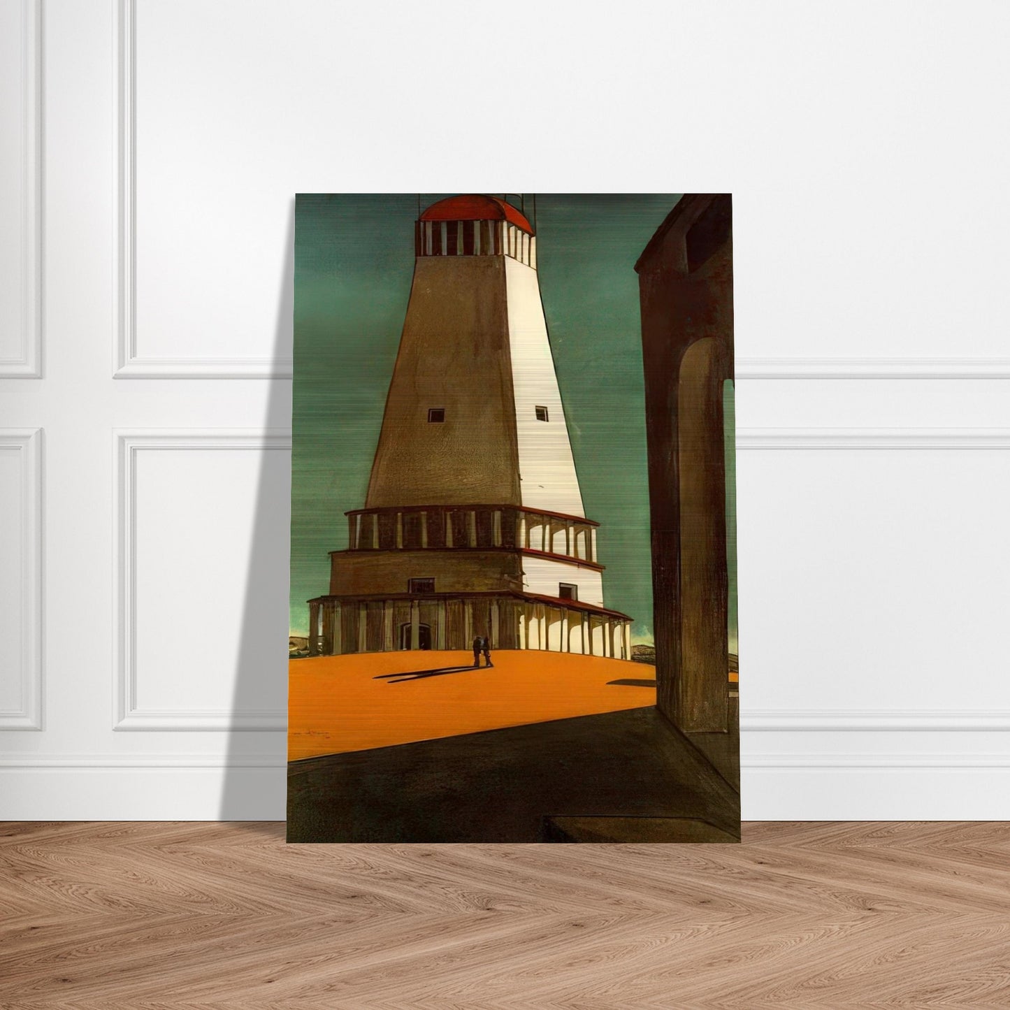THE NOSTALGIA OF THE INFINITE 1913 - Giorgio de Chirico Brushed Aluminum Print - 70x100 cm / 28x40 inches | Giorgio de Chirico Aluminum Print | Giorgio de Chirico Prints